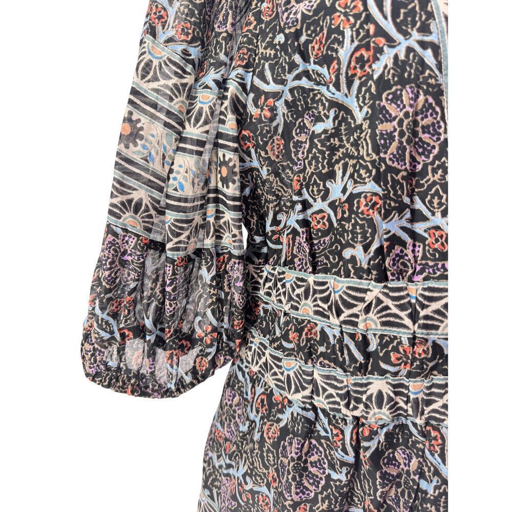 Sea New York Boho Floral Dress Size XL - Designer Mixed Print Cotton Dress - Picture 7 of 14
